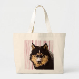 Siberian Husky Tote Bag Jumbo Stoffbeutel