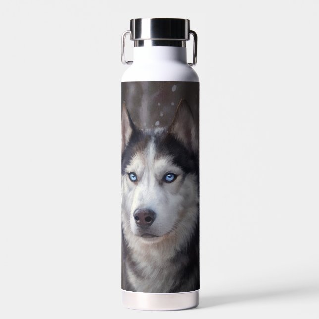 Siberian Husky Trinkflasche (Vorne)