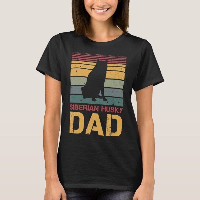 Siberian Husky Vater Daddy T-Shirt (Vorderseite)
