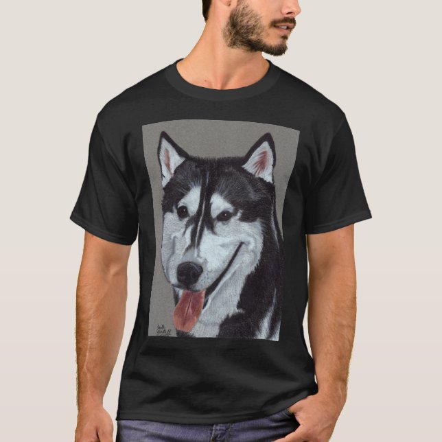Siberian Husky Vignette T-Shirt (Vorderseite)