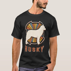 Siberian Husky Vintag Classic Retro Dog Liebe T-Shirt