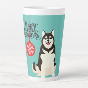Siberian Husky Weihnachten Milchtasse