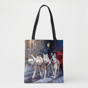 Siberian Husky Weihnachtssaison