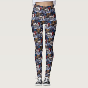 Siberian Husky Weihnachtssaison Leggings