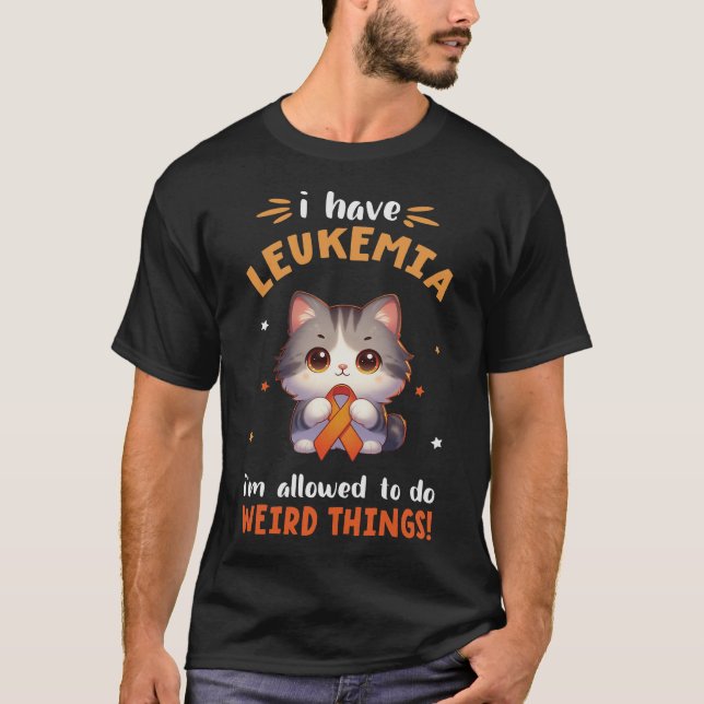 SIBERIAN Katze Ich habe Leukämie, die ich Wei tun  T-Shirt (Vorderseite)