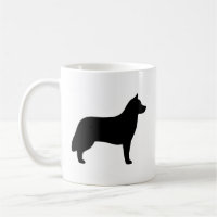 Siberische Husky Hund Silhouetten