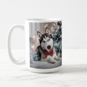 Siberische Husky Weihnachtsfeiertage Tasse