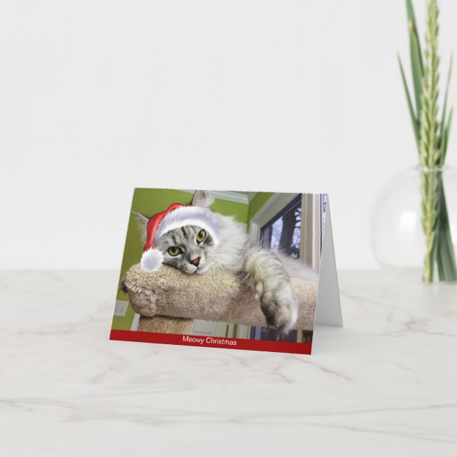 Siberische Weihnachtskarte Feiertagskarte (Vorderseite)