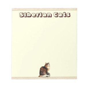 Siberischer Cat Notepad Notizblock