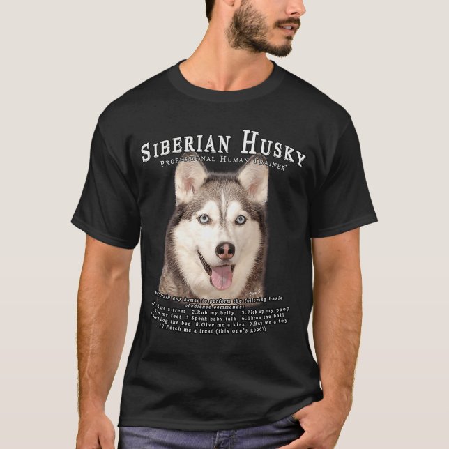 Siberischer Husky-Besitzer T-Shirt (Vorderseite)