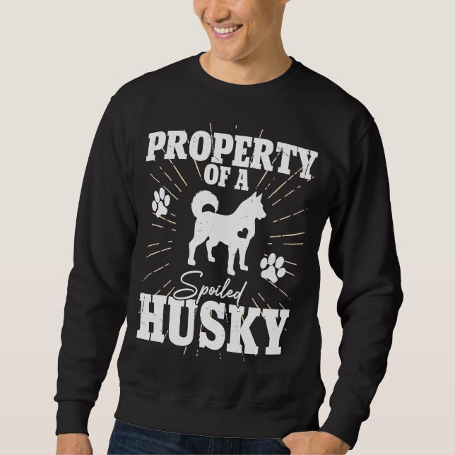 Siberischer Husky für Mama Vater Property Dog Sweatshirt (Vorderseite)