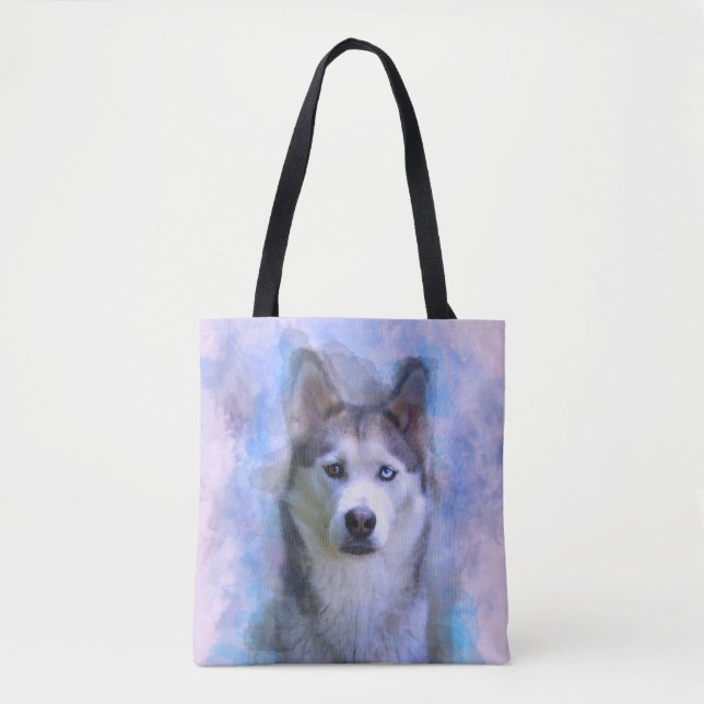 Siberischer Husky Hund Farbe Farbe Farbe Malerei (Vorderseite)