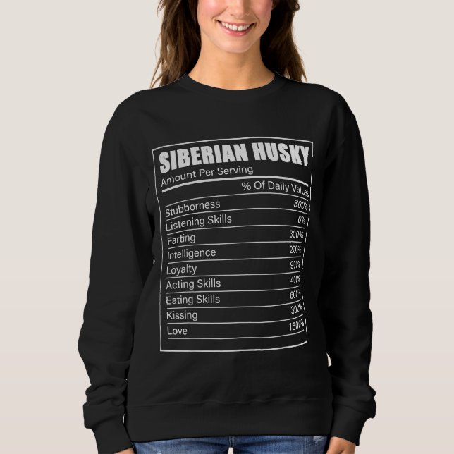 Siberischer Husky-Hundebesitzer 1 Sweatshirt (Vorderseite)