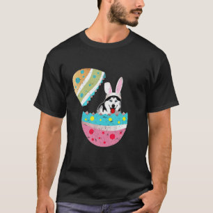 Siberischer Husky Lover Osterei Bunny Costume Ost T-Shirt