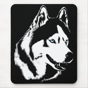 Siberischer Husky Mousepad gibt Malamute Schlitten