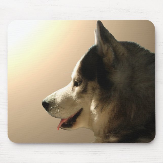 Siberischer Husky Mousepad gibt Malamute Schlitten (Vorne)