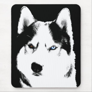 Siberischer Husky Mousepad gibt Malamute Schlitten