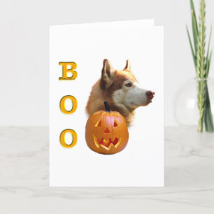 Siberischer Husky (rot) Boo Karte