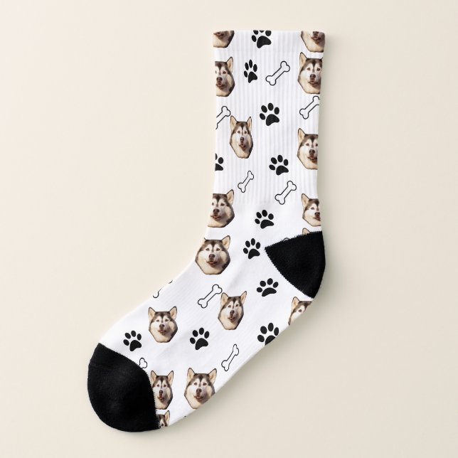 Siberischer Husky Socken (Links - Außen)