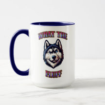Siberischer Husky, was die Fluff-Tasse