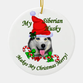 Siberischer Husky Weihnachtsgeschenke Ornament