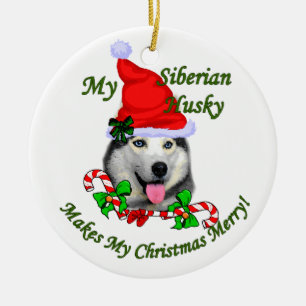 Siberischer Husky Weihnachtsgeschenke Ornament