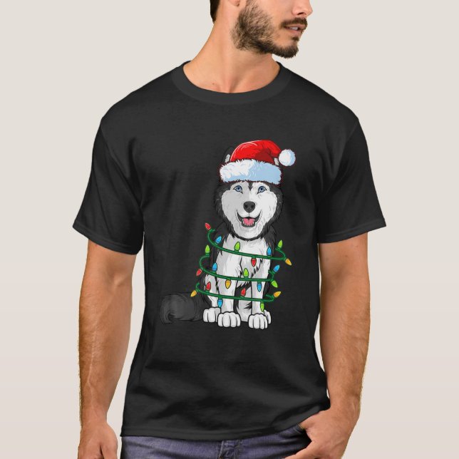 Siberischer Husky Weihnachtsweihnachtsweih Weihnac T-Shirt (Vorderseite)