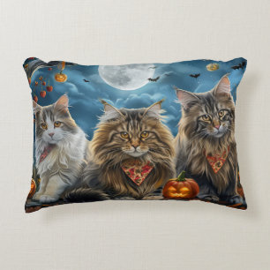 Siberischer Katze Halloween Spooky Dekokissen