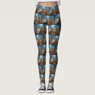 Siberischer Katze Halloween Spooky Leggings