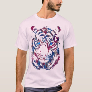 Siberischer Tiger Head - Tiger Blue Eyes T - Shirt