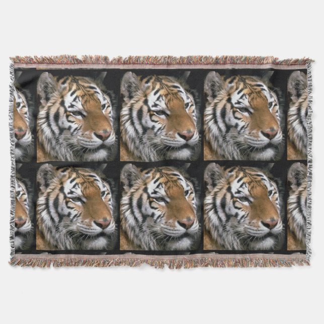 Siberischer Tiger Liebhaber Decke (Vorderseite)