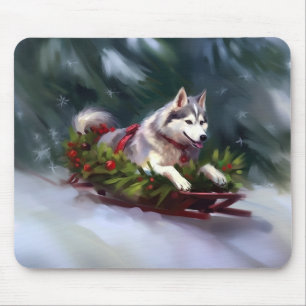 Siberischer Weihnachtsschnee Mousepad