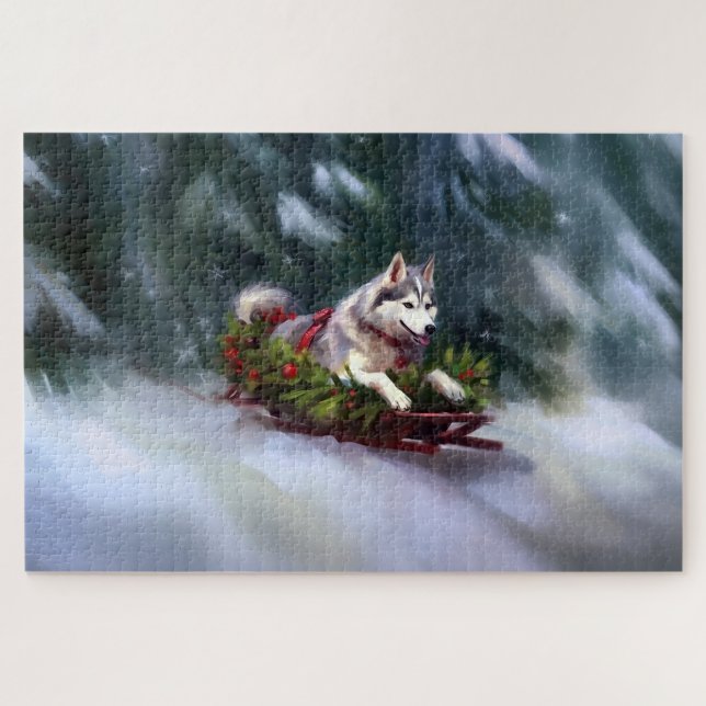 Siberischer Weihnachtsschnee Puzzle (Horizontal)