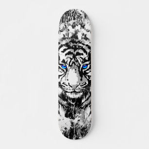 Siberischer White Tiger Skateboard Deck
