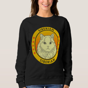 Siberisches Cat Portrait Sweatshirt