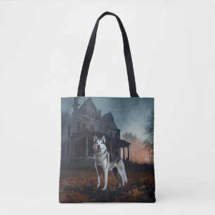Sibirian Husky Halloween Gruselig