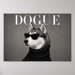 Sibirian Husky Mode-Editorial-Hunde-Kunstprint Poster
