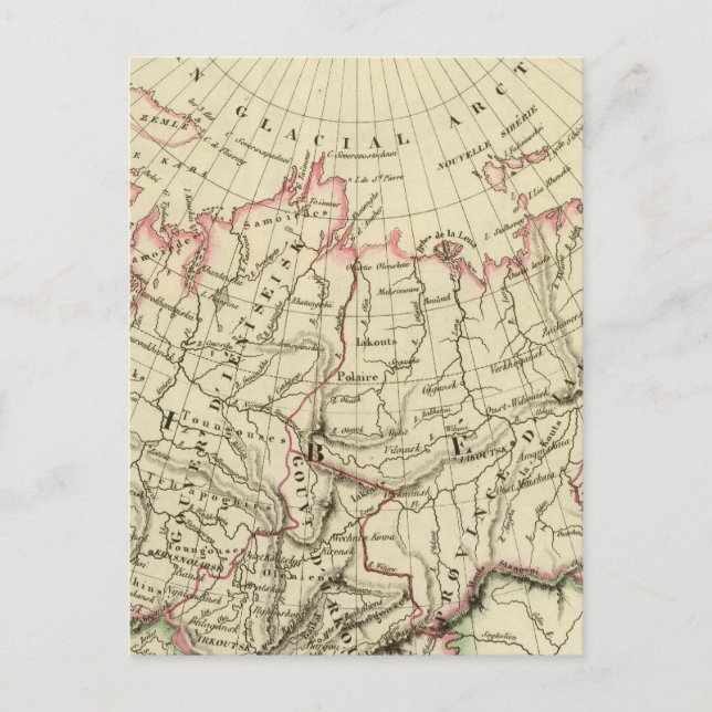 Sibirien Postkarte (Vorderseite)