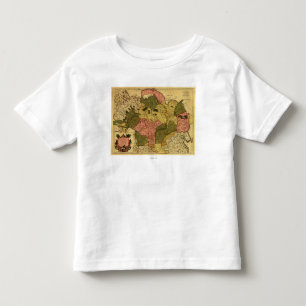 Sibirien, RussiaPanoramic MapSiberia, Russland Kleinkind T-shirt