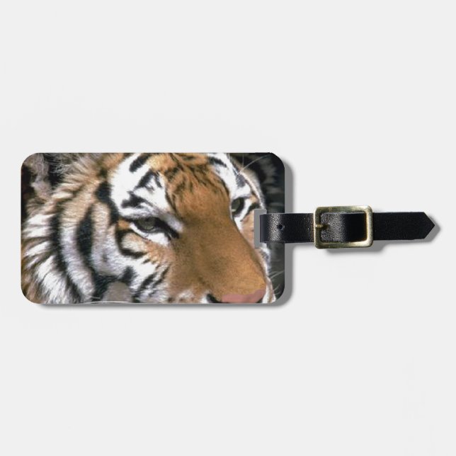 Sibirien Tiger Lounge Kunst Gepäckanhänger (Vorderseite horizontal)