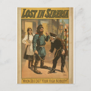 Sibirien verloren postkarte