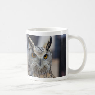 Sibirische Adler-Eulen-nahe hohe Kaffee-Tasse Tasse