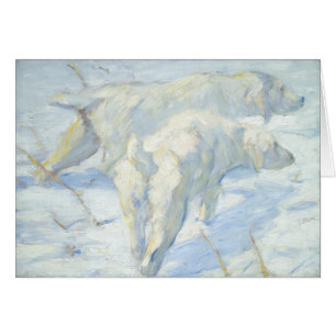 Sibirische Hunde im Schnee