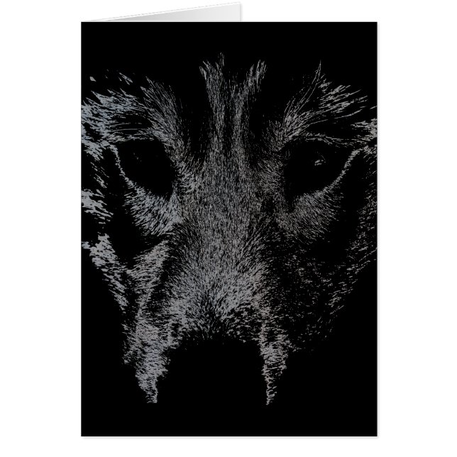 Sibirische Husky Card Malamute Wolf Hundkarte (Vorne)