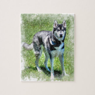 Sibirische Husky-Hunde-Liebhaber Puzzle