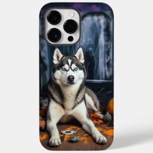 Sibirische Husky-Kürbisse Halloween Gruselig Case-Mate iPhone 14 Pro Max Hülle