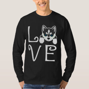 Sibirische Husky-Liebe entspannt T-Shirt