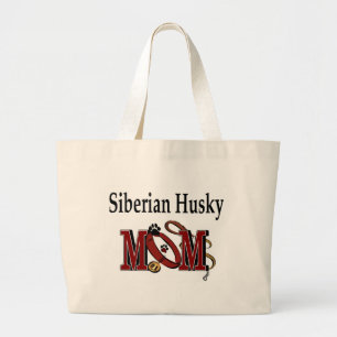 Sibirische Husky-Mama Geschenke Jumbo Stoffbeutel