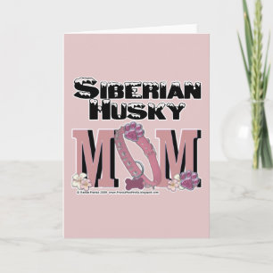 Sibirische Husky-MAMA Karte