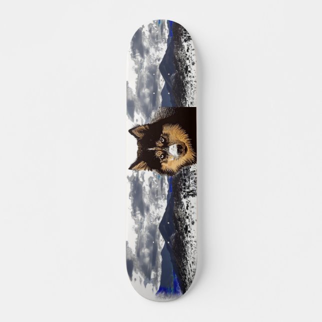 Sibirische Husky-Skateboard Skateboard (Vorne)